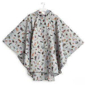 Vera Bradley Rain Poncho -Dog Show - Folds Into Pocket - Large / x-Large NWT